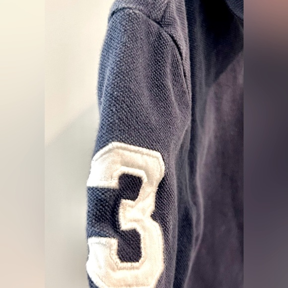 Ralph Lauren Boys Navy Big Pony Cotton Mesh Polo Size 7 - Picture 4 of 5